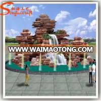 New products made in china factory wholesale artificial fiberglass outdoor water fountain for garden park decoration