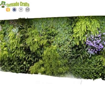 2017 Wholesale new design green artificial plant wall fake/plastic/plant wall used indoor